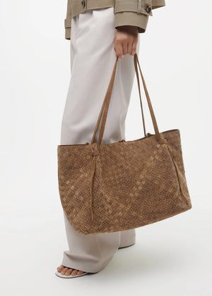 Studio AR | Woven Gritty Suede Bag