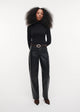 Studio AR | Sheep Soft Waxed Pants Black