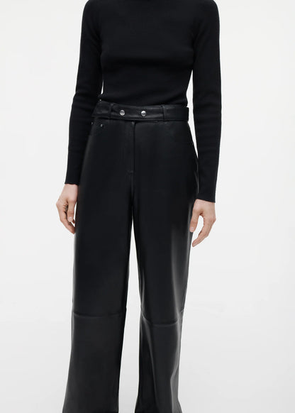 Studio AR | Kaia Leather Pants Black