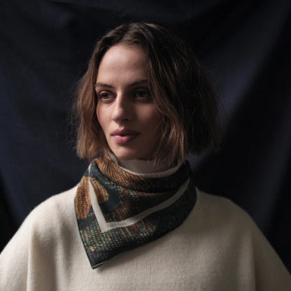 Tapis Noir | Light Lemon Tapestry Scarf Green