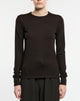 Studio Nicholson | Malin Jersey Long Sleeve Top Black Grape