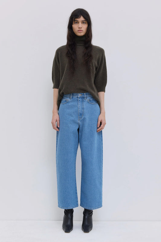 Christian Wijnants | Pavia Cropped Wide Leg Raw Denim
