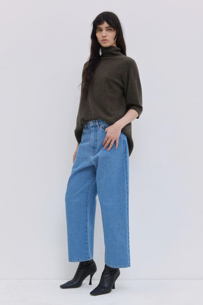 Christian Wijnants | Pavia Cropped Wide Leg Raw Denim