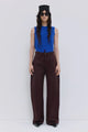 Christian Wijnants| Piros Barrel Leg Trousers Plum