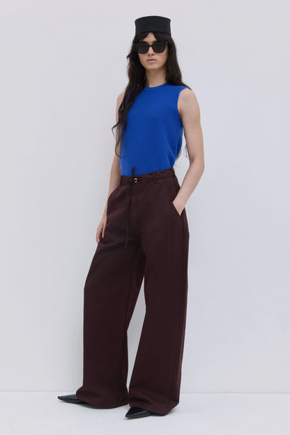 Christian Wijnants| Piros Barrel Leg Trousers Plum