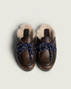 Posa | Boat Loafer Mule Fur - Brushed Leather Coffee