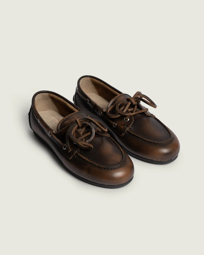 Posa | Boat Loafer Brushed Coffee
