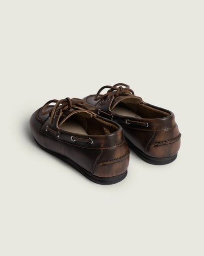 Posa | Boat Loafer Brushed Coffee