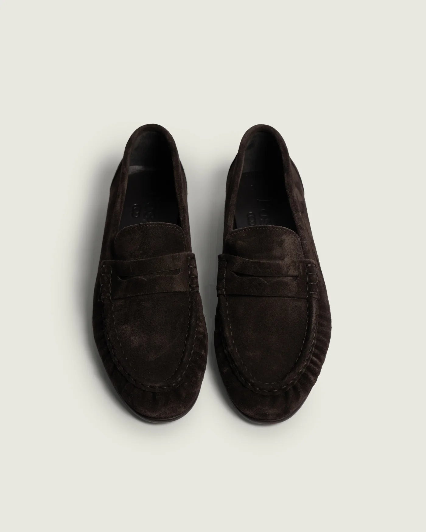 Posa | The Posa Penny Loafer Suede Brown