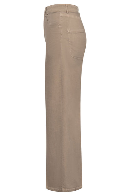 Raffaello Rossi | Sventy Coloured Soft Denim Warm Taupe