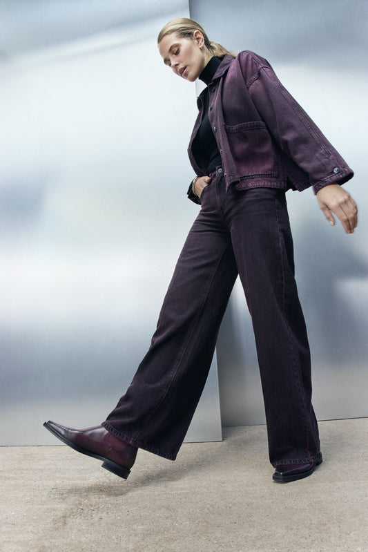 Rafeallo Rossi | Sventy Soft Denim Burgund