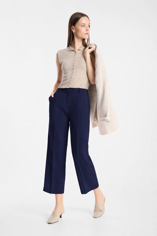 Raffaello Rossi Olessa pantalon Marineblauw