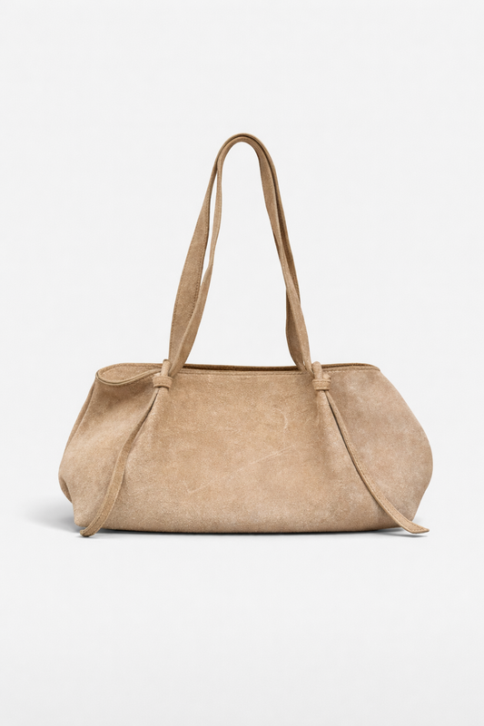 Studio AR Rosalina Gritty Suede schoudertas Olive
