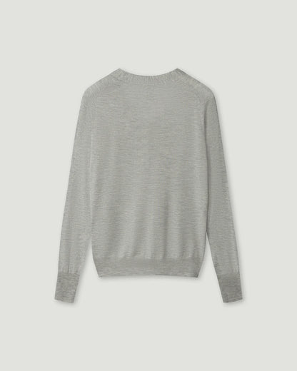 Nonchi | The Amélie Silk Cardigan Morning Mist