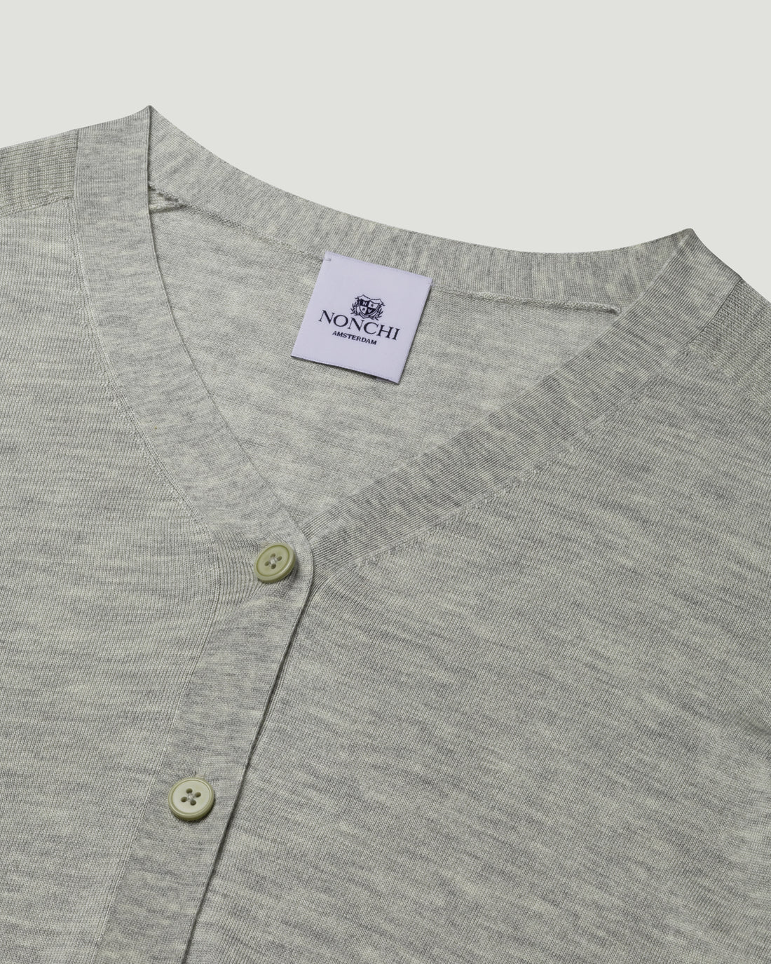 Nonchi | The Amélie Silk Cardigan Morning Mist