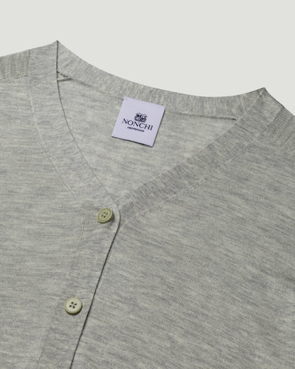 Nonchi | The Amélie Silk Cardigan Morning Mist