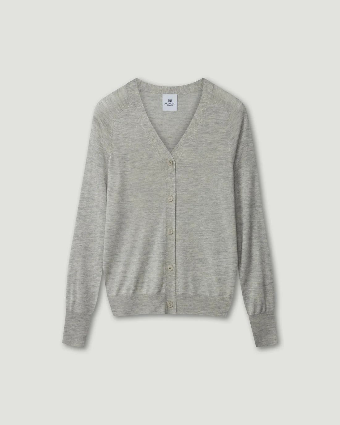 Nonchi | The Amélie Silk Cardigan Morning Mist