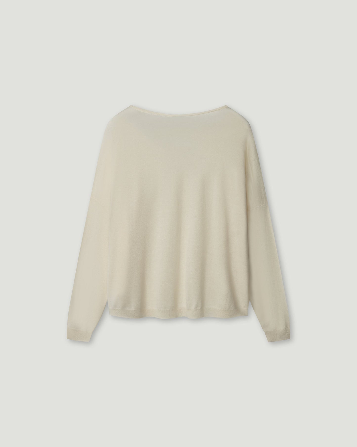 Nonchi | The Lavande Silk Sweater Cream White
