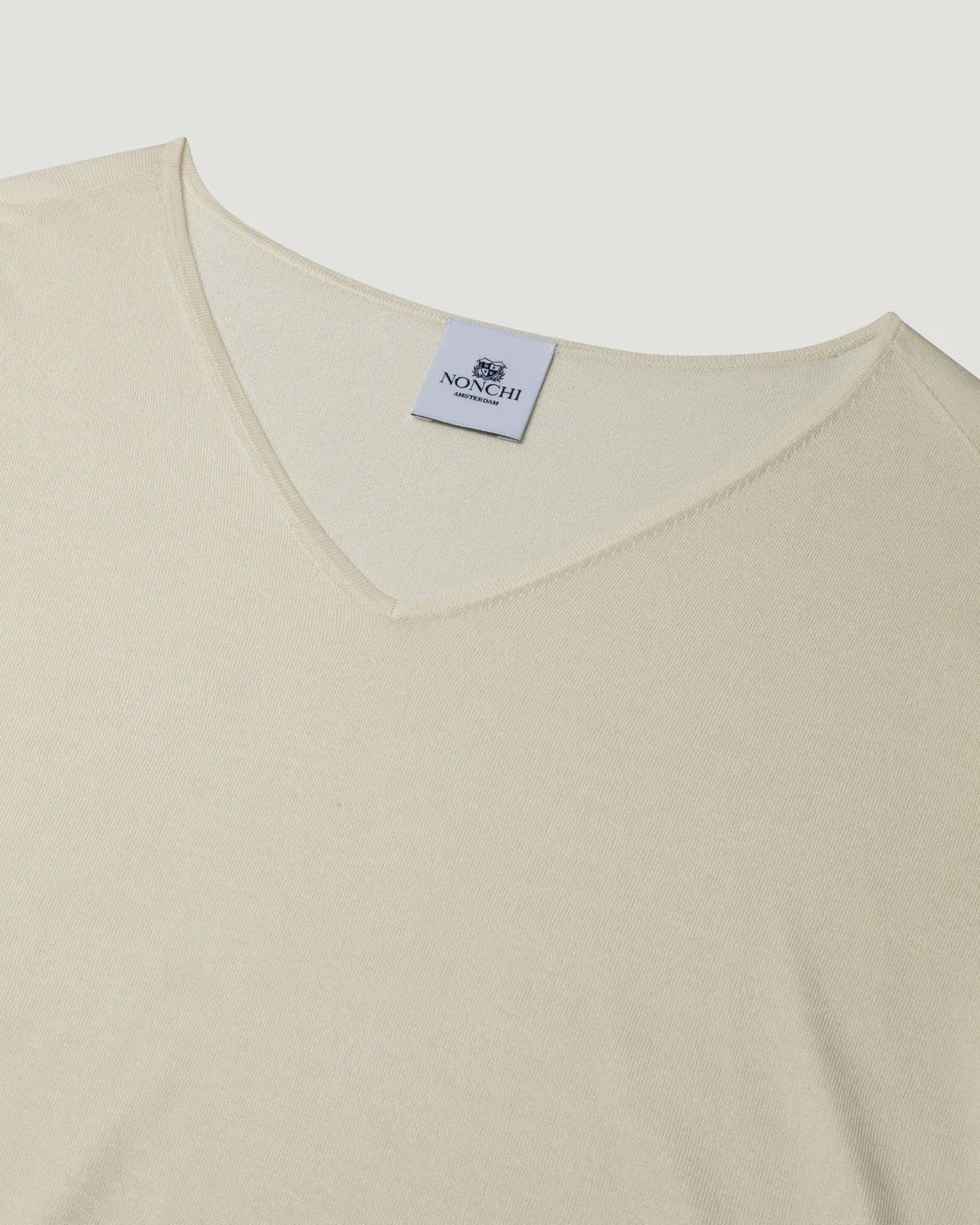 Nonchi | The Lavande Silk Sweater Cream White