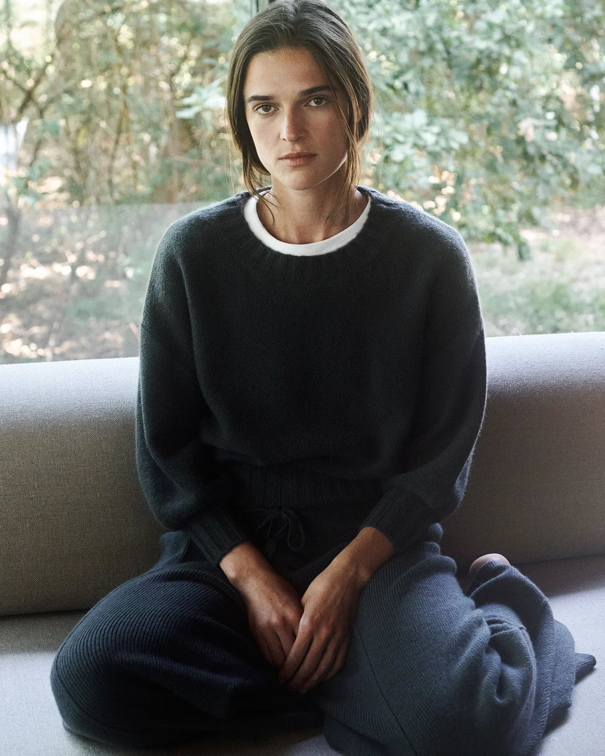 Nonchi | The Alva Cashmere Sweater Dusk Grey