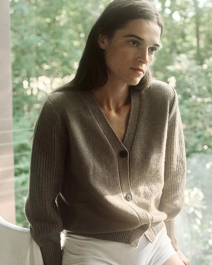 Nonchi | The Resort Cardigan Taupe