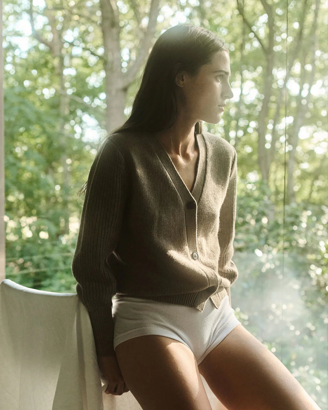 Nonchi | The Resort Cardigan Taupe