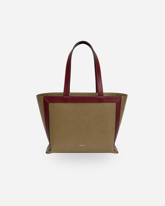 Wandler | Ida Tote Medium Cabana/Bordeaux
