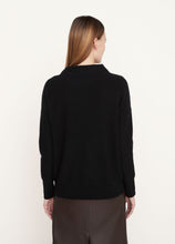 Afbeelding in Gallery-weergave laden, Vince Knit Boiled Cashmere Black &amp; Navy
