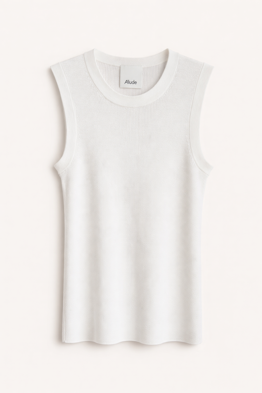 Allude | Knit Top White
