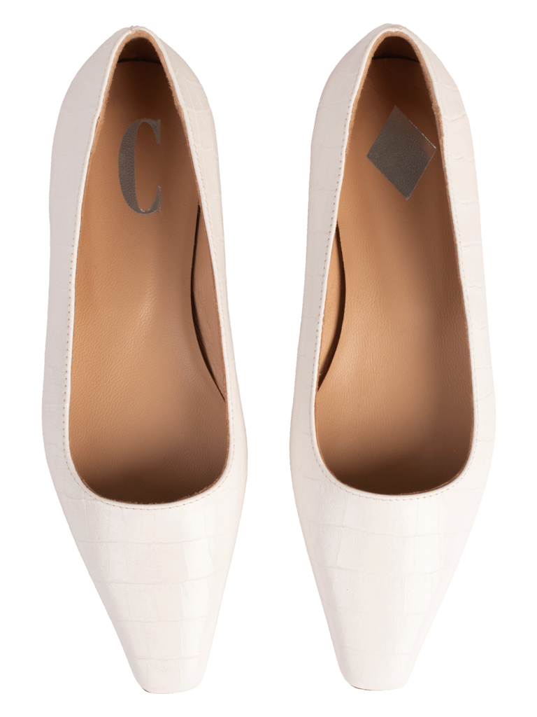 Cara Rosa | Ballerina Croco Cream