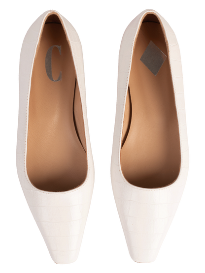 Cara Rosa | Ballerina Croco Cream