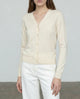 Nonchi | The Amélie Silk Cardigan Angel White