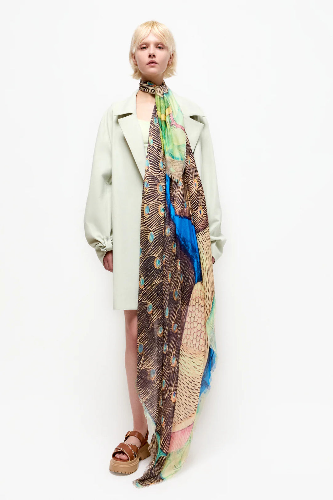 Talking Walls | Ela Peacock Scarf