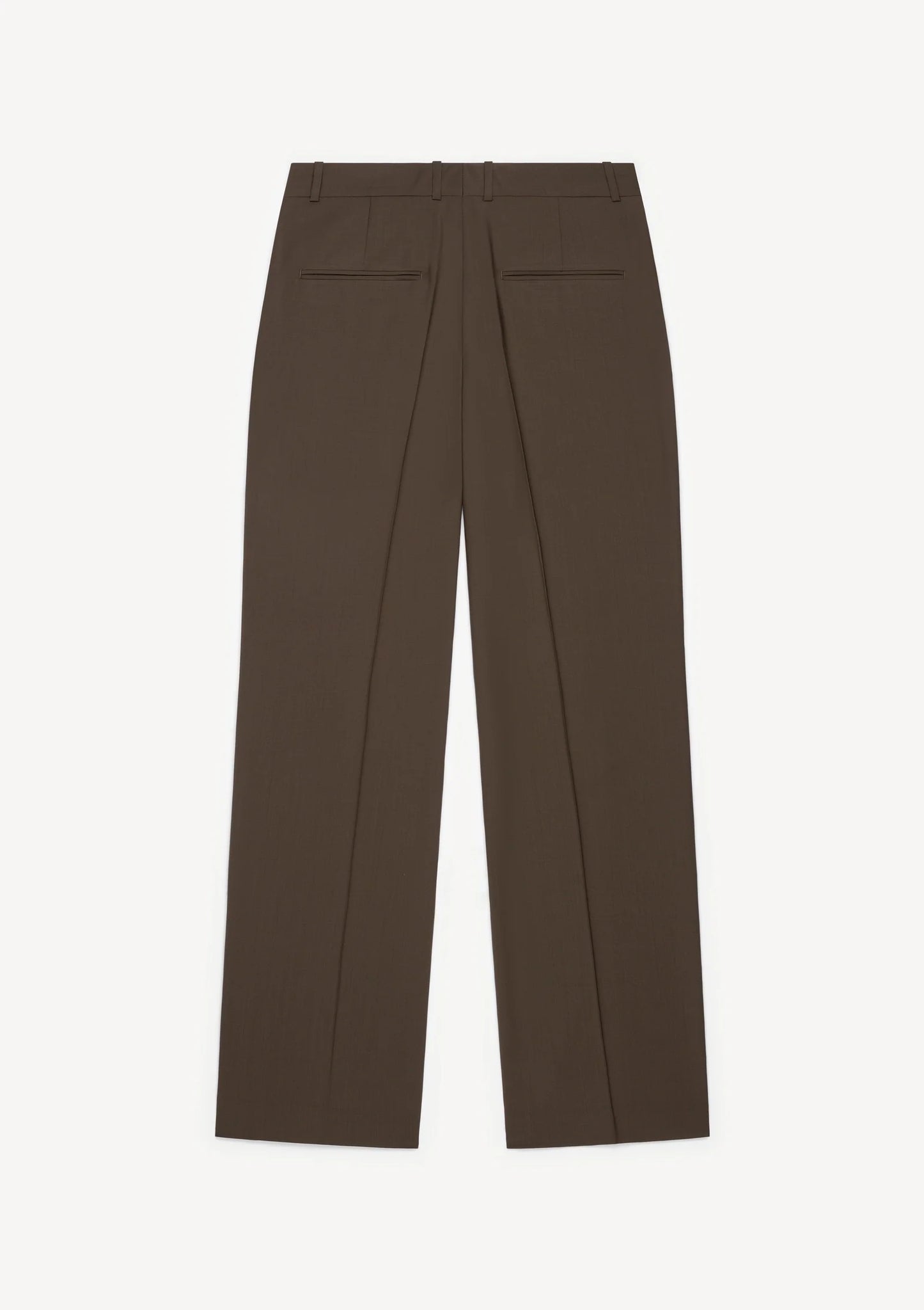 Herman | Tapered Wool Trousers Brown