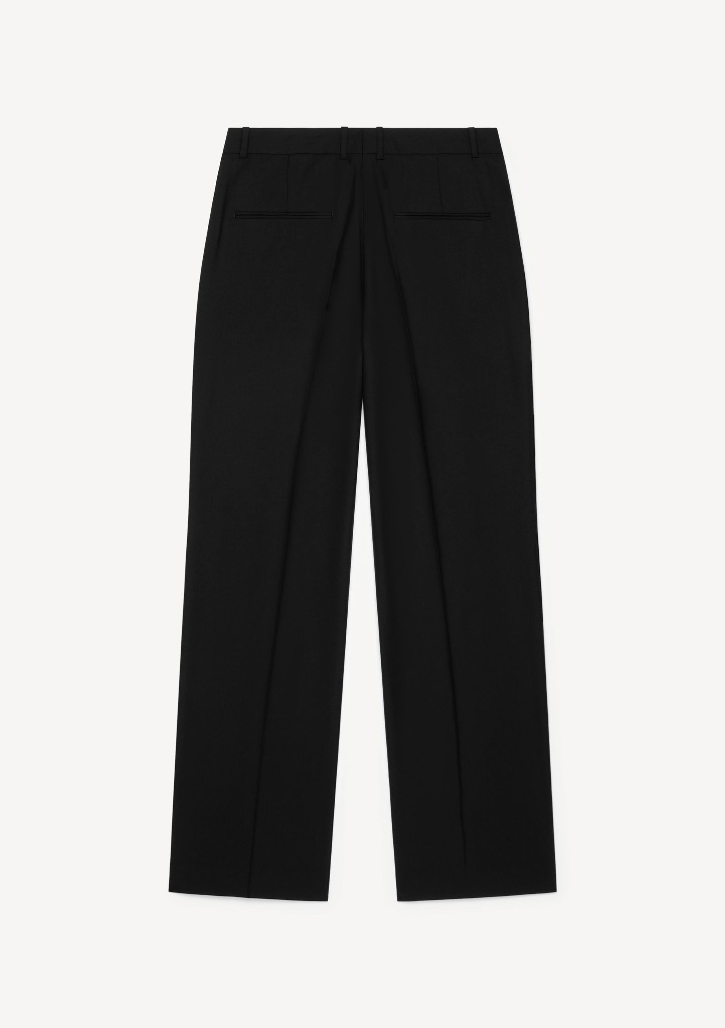 Herman | Tapered Wool Trousers Black