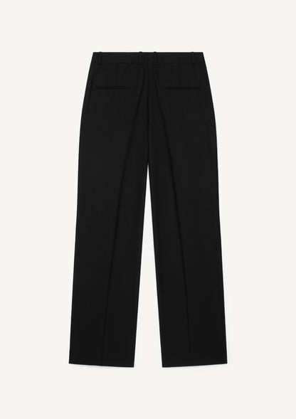 Herman | Tapered Wool Trousers Black