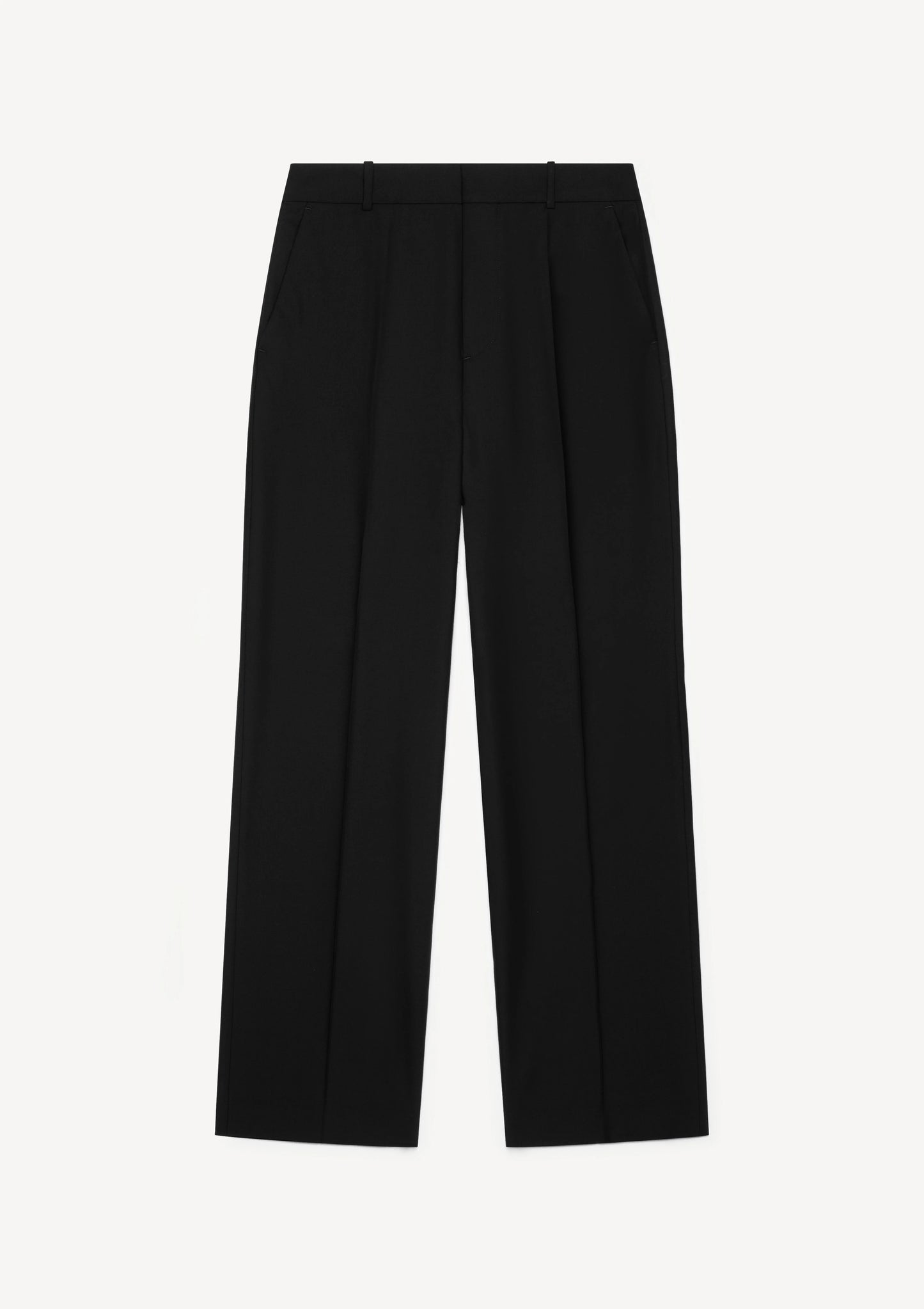 Herman | Tapered Wool Trousers Black