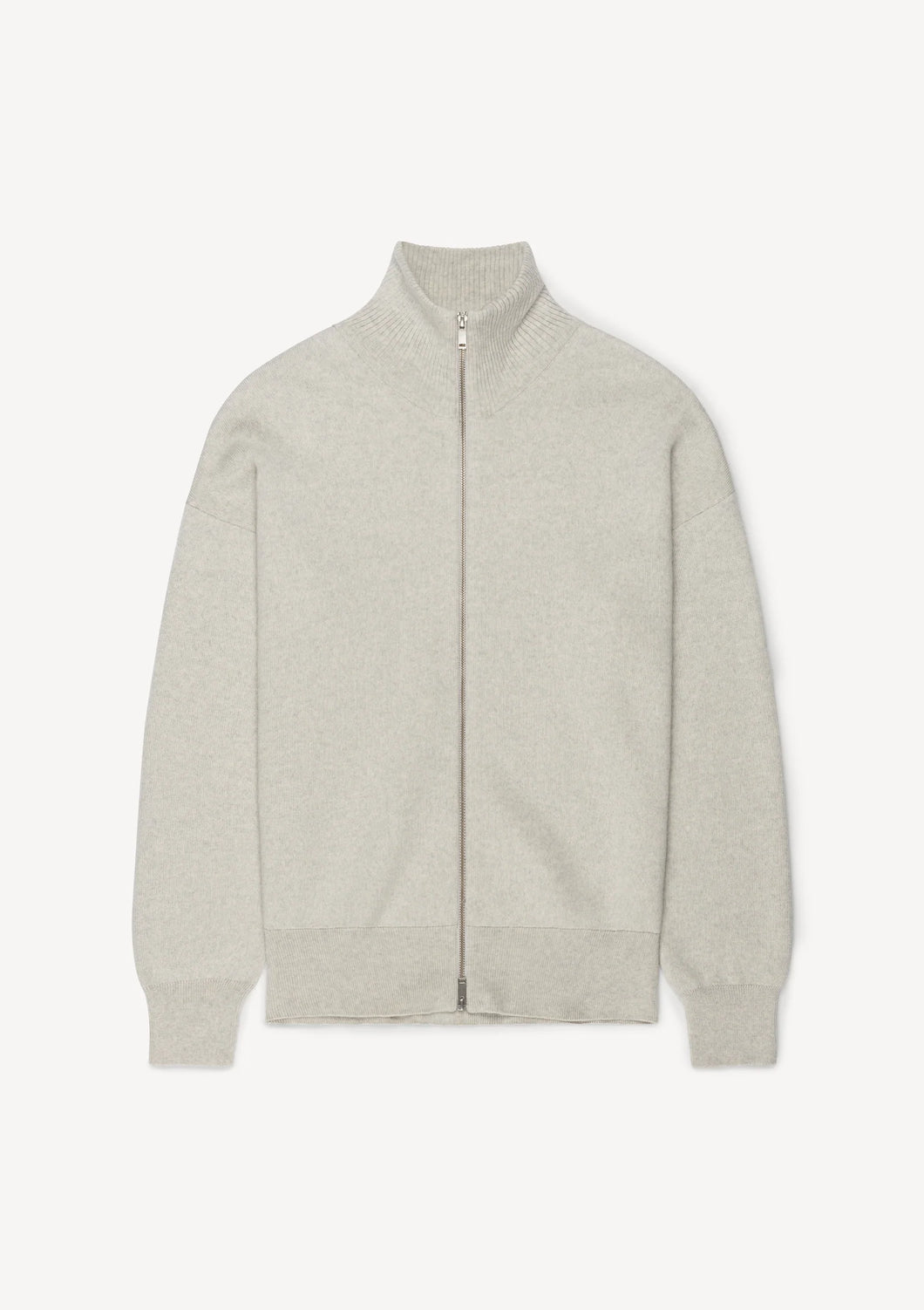 Herman | Zip-Up Cardigan Grey Melange