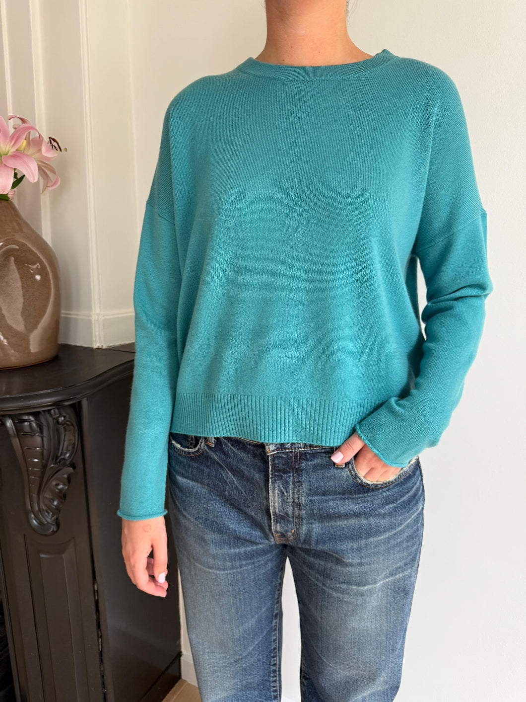 Allude | Cashmere Knit Turquoise