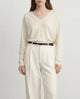 Nonchi | The Lavande Silk Sweater Cream White