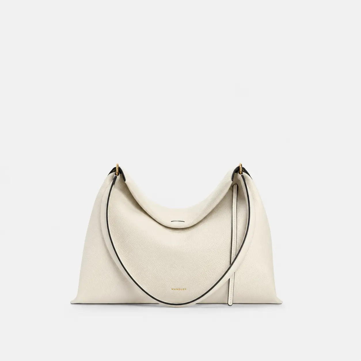 Wandler Penelope Tote Small handtas in White Crust leer