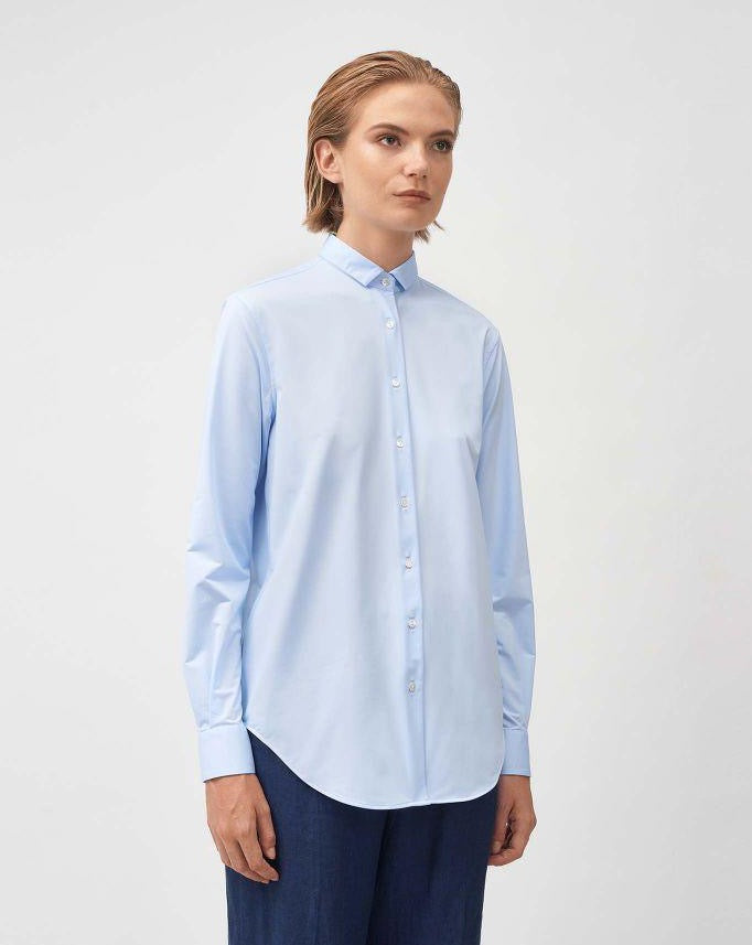 Xacus Shirt Light Blue & White