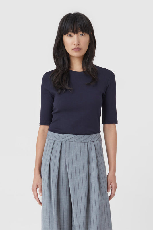 Closed Cotton and Modal T-Shirt Blue