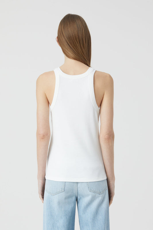 Closed Rib Jersey Tanktop Ivory
