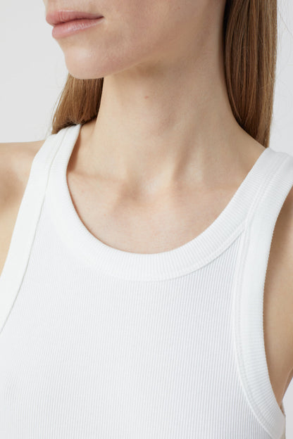 Closed Rib Jersey Tanktop Ivory
