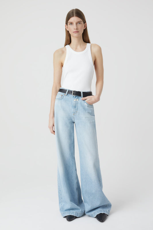 Closed Rib Jersey Tanktop Ivory